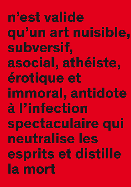 Actes Antoine d’Agata – Anticorps first exhibition political leaflet